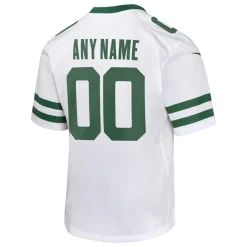 Kids New York Jets Jerseys | Kids^Youth Nike Legacy White Custom Game Jersey