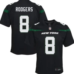 Kids New York Jets Jerseys | Kids^Youth Nike Aaron Rodgers Black Game Jersey