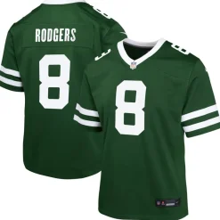 Kids New York Jets Jerseys | Kids^Youth Nike Aaron Rodgers Gotham Green Game Jersey