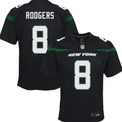 Kids New York Jets Jerseys | Kids^Youth Nike Aaron Rodgers Black Game Jersey