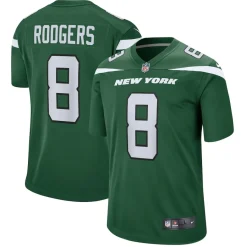Kids New York Jets Jerseys | Kids^Youth Nike Aaron Rodgers Gotham Green Game Jersey