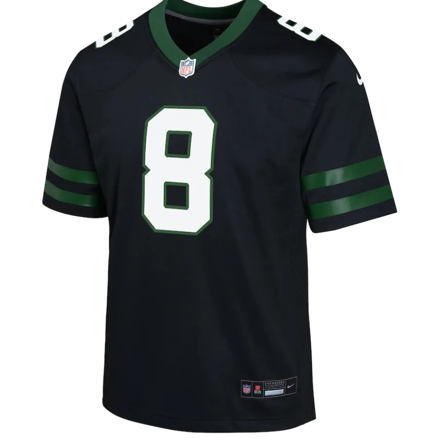 Kids New York Jets Jerseys | Kids^Youth Nike Aaron Rodgers Legacy Black Alternate Game Jersey