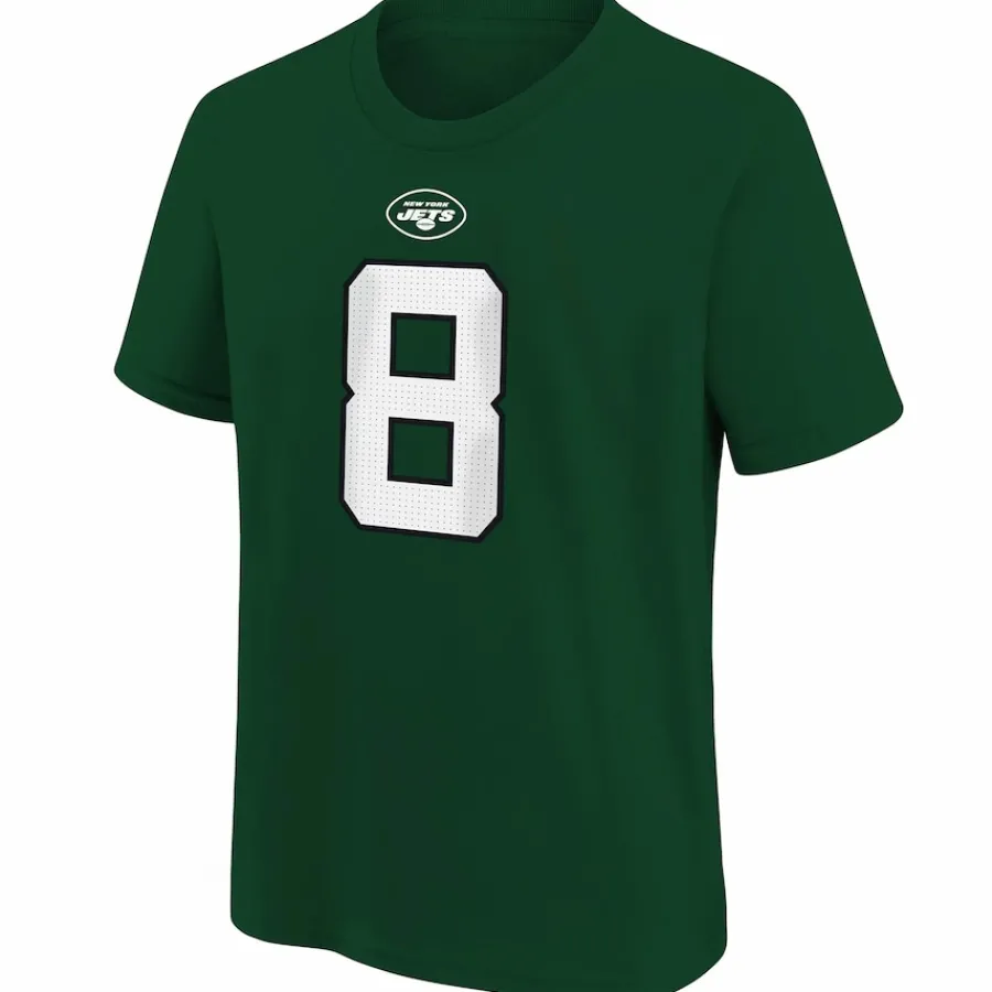 Kids New York Jets T-Shirts | Kids^Youth Nike Aaron Rodgers Green Player Name & Number T-Shirt