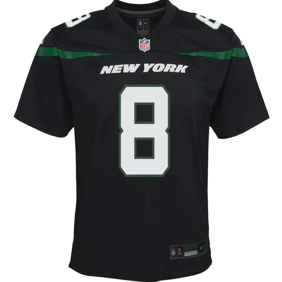 Kids New York Jets Jerseys | Kids^Youth Nike Aaron Rodgers Black Game Jersey