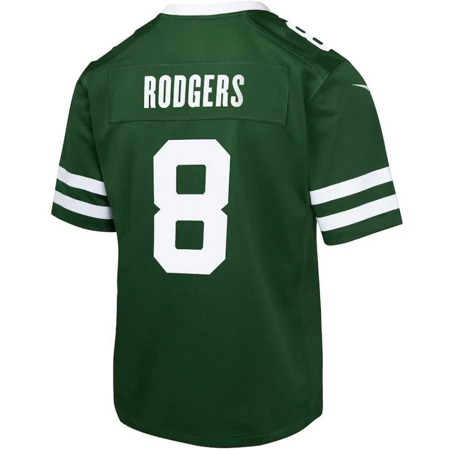 Kids New York Jets Jerseys | Kids^Youth Nike Aaron Rodgers Gotham Green Game Jersey