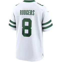 Kids New York Jets Jerseys | Kids^Youth Nike Aaron Rodgers Legacy White Game Jersey