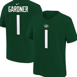 Kids New York Jets T-Shirts | Kids^Youth Nike Ahmad Sauce Gardner Green Player Name & Number T-Shirt