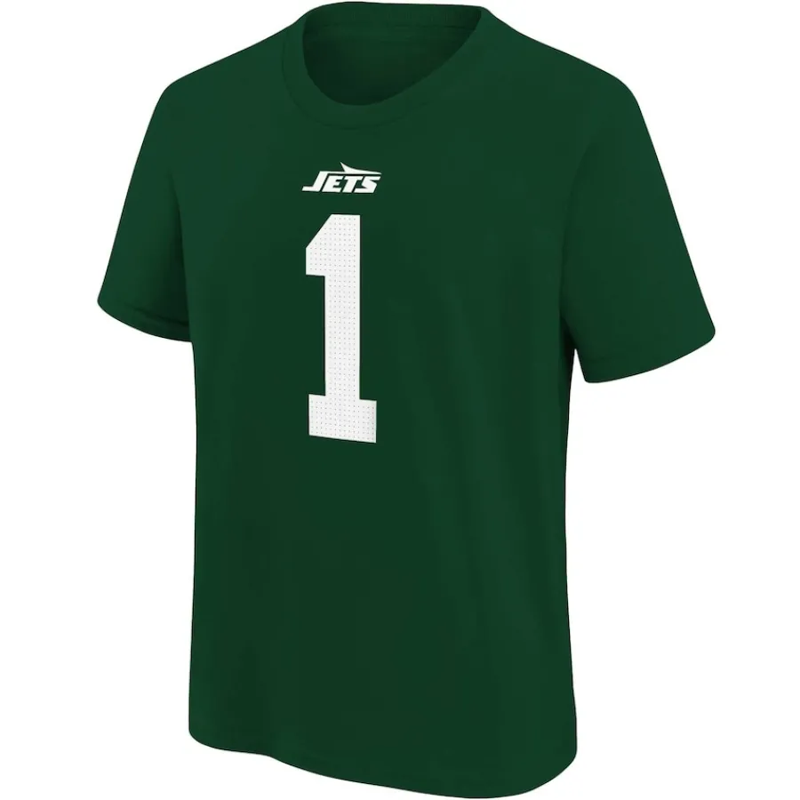 Kids New York Jets T-Shirts | Kids^Youth Nike Ahmad Sauce Gardner Green Player Name & Number T-Shirt
