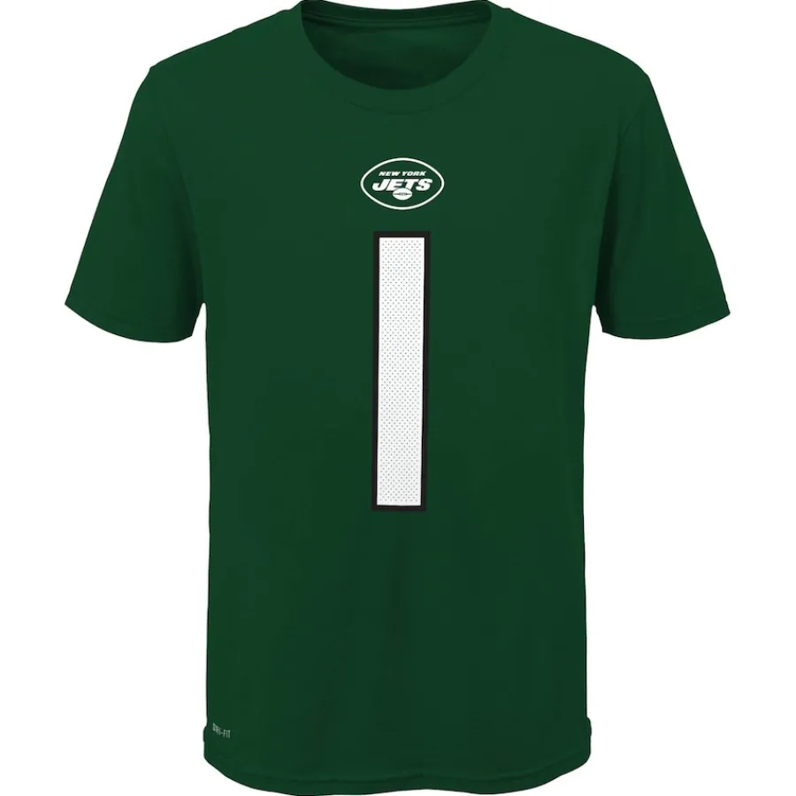 Kids New York Jets T-Shirts | Kids^Youth Nike Ahmad Sauce Gardner Green Team Pride Player Name & Number T-Shirt