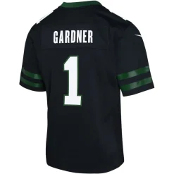 Kids New York Jets Jerseys | Kids^Youth Nike Ahmad Sauce Gardner Legacy Black Alternate Game Jersey