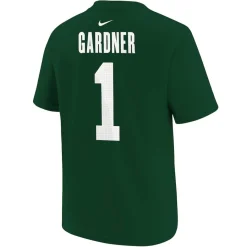 Kids New York Jets T-Shirts | Kids^Youth Nike Ahmad Sauce Gardner Green Player Name & Number T-Shirt