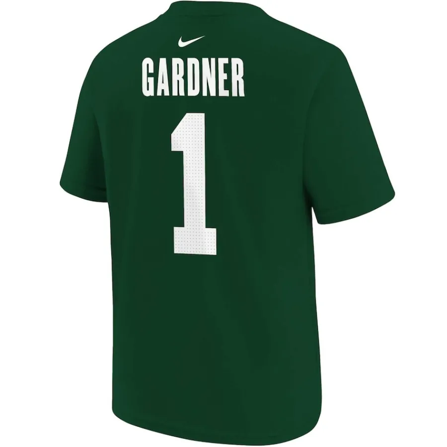 Kids New York Jets T-Shirts | Kids^Youth Nike Ahmad Sauce Gardner Green Player Name & Number T-Shirt