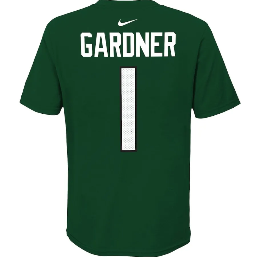 Kids New York Jets T-Shirts | Kids^Youth Nike Ahmad Sauce Gardner Green Team Pride Player Name & Number T-Shirt