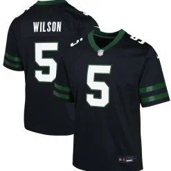 Kids New York Jets Jerseys | Kids^Youth Nike Garrett Wilson Legacy Black Alternate Game Jersey