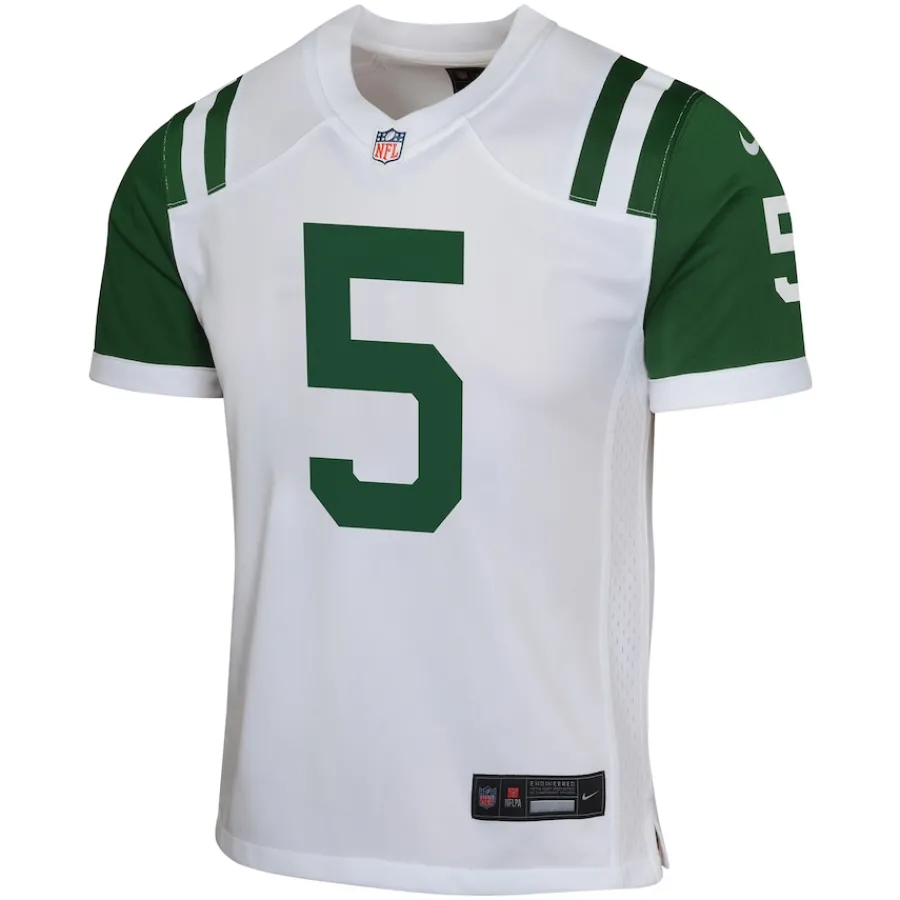 Kids New York Jets Jerseys | Kids^Youth Nike Garrett Wilson White Classic Alternate Game Jersey