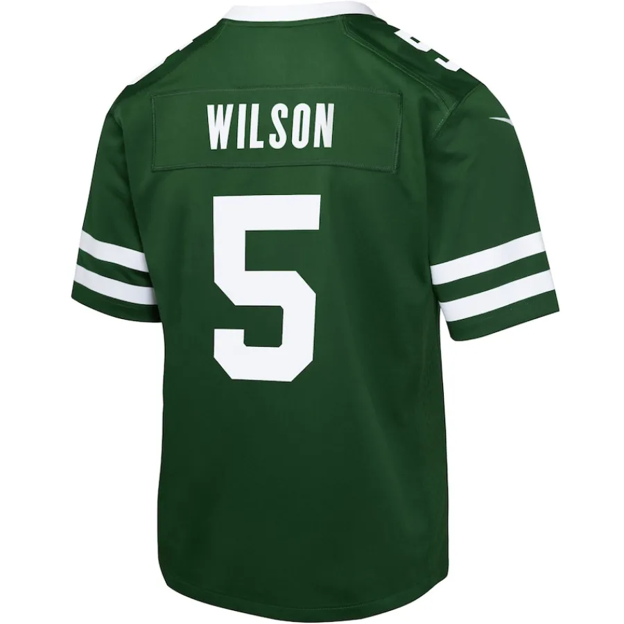Kids New York Jets Jerseys | Kids^Youth Nike Garrett Wilson Legacy Green Game Jersey