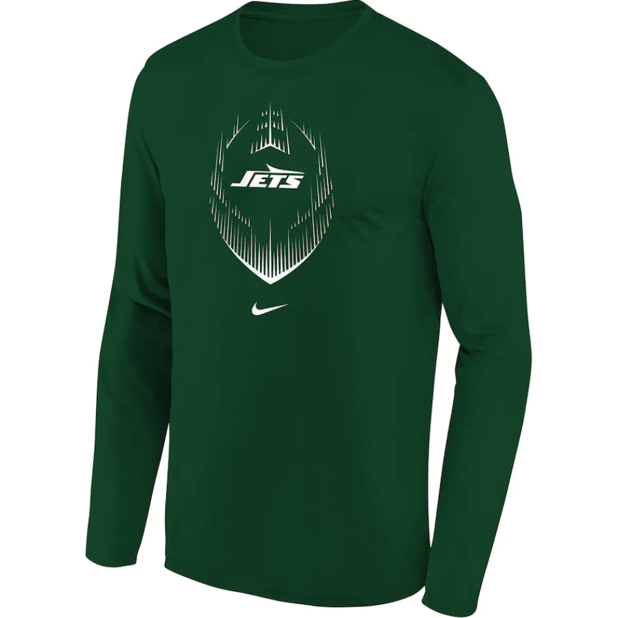 Kids New York Jets T-Shirts | Kids^Youth Nike Green Legend Icon Long Sleeve T-Shirt