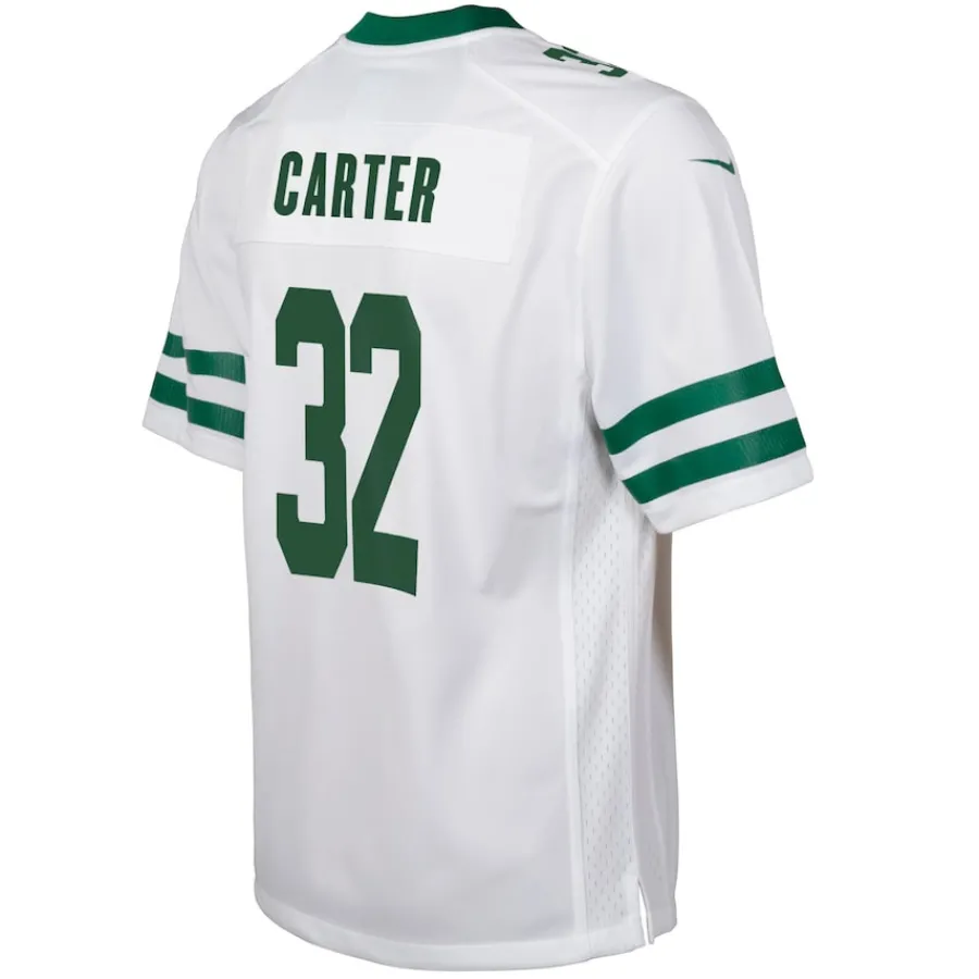 Kids New York Jets Jerseys | Kids^Youth Nike Michael Carter Legacy White Game Jersey