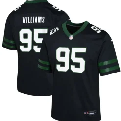 Kids New York Jets Jerseys | Kids^Youth Nike Quinnen Williams Legacy Black Alternate Game Jersey
