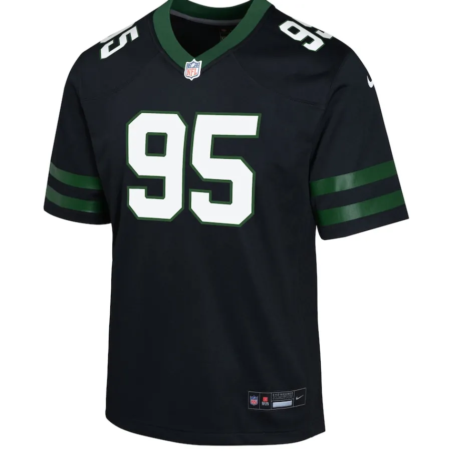 Kids New York Jets Jerseys | Kids^Youth Nike Quinnen Williams Legacy Black Alternate Game Jersey