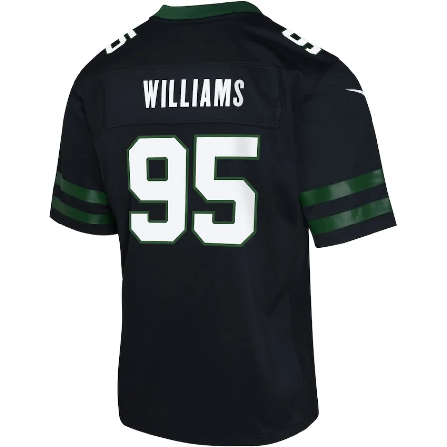 Kids New York Jets Jerseys | Kids^Youth Nike Quinnen Williams Legacy Black Alternate Game Jersey