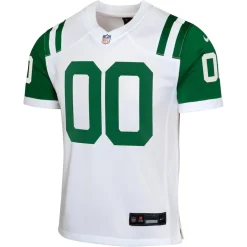 Kids New York Jets Jerseys | Kids^Youth Nike White Classic Alternate Custom Replica Jersey