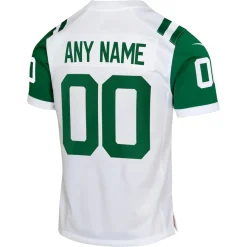 Kids New York Jets Jerseys | Kids^Youth Nike White Classic Alternate Custom Replica Jersey