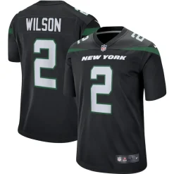 Kids New York Jets Jerseys | Kids^Youth Nike Zach Wilson Black Game Jersey