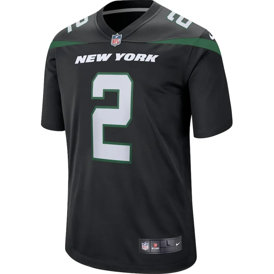 Kids New York Jets Jerseys | Kids^Youth Nike Zach Wilson Black Game Jersey
