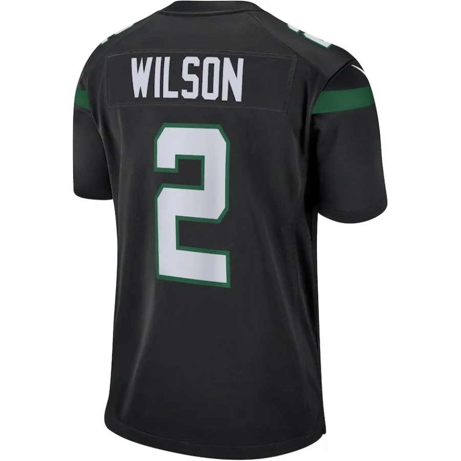 Kids New York Jets Jerseys | Kids^Youth Nike Zach Wilson Black Game Jersey