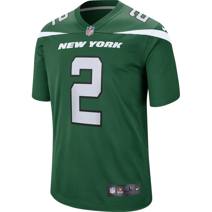 Kids New York Jets Jerseys | Kids^Youth Nike Zach Wilson Gotham Green Game Jersey