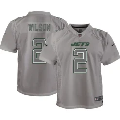 Kids New York Jets Jerseys | Kids^Youth Nike Zach Wilson Gray Atmosphere Game Jersey