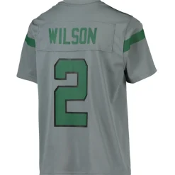 Kids New York Jets Jerseys | Kids^Youth Nike Zach Wilson Gray Inverted Team Game Jersey