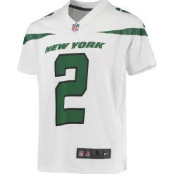 Kids New York Jets Jerseys | Kids^Youth Nike Zach Wilson White Game Jersey