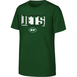 Kids New York Jets T-Shirts | Kids^Youth Outerstuff Green The Blitz Cotton T-Shirt