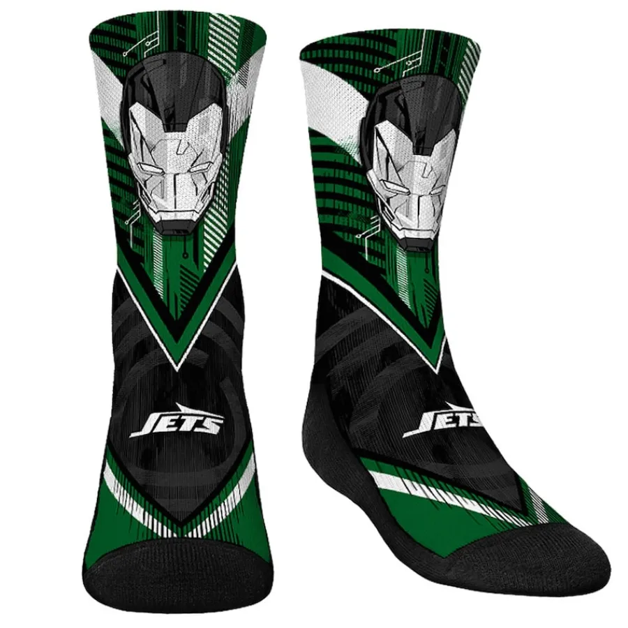 Kids New York Jets Shoes & Socks^Youth Rock Em Socks 3-Pack Crew Socks