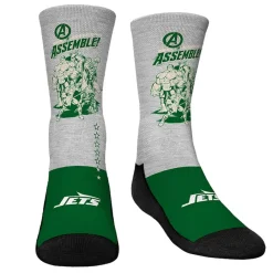 Kids New York Jets Shoes & Socks^Youth Rock Em Socks 3-Pack Crew Socks