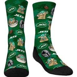Kids New York Jets Shoes & Socks^Youth Rock Em Socks 3-Pack Mandalorian Crew Socks