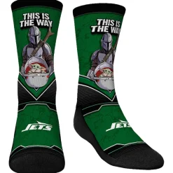 Kids New York Jets Shoes & Socks^Youth Rock Em Socks 3-Pack Mandalorian Crew Socks