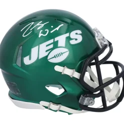 New York Jets Autographed Items | Helmets^Zach Wilson Autographed Riddell Speed Mini Helmet