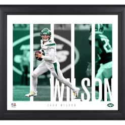 New York Jets Photos | Prints & Artwork^Zach Wilson Framed 15'' X 17'' Player Panel Collage
